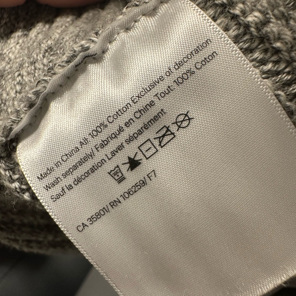 Lululemon As Promised Elegant Heather Gray Hooded Cardigan Medium - Picture 10 of 10